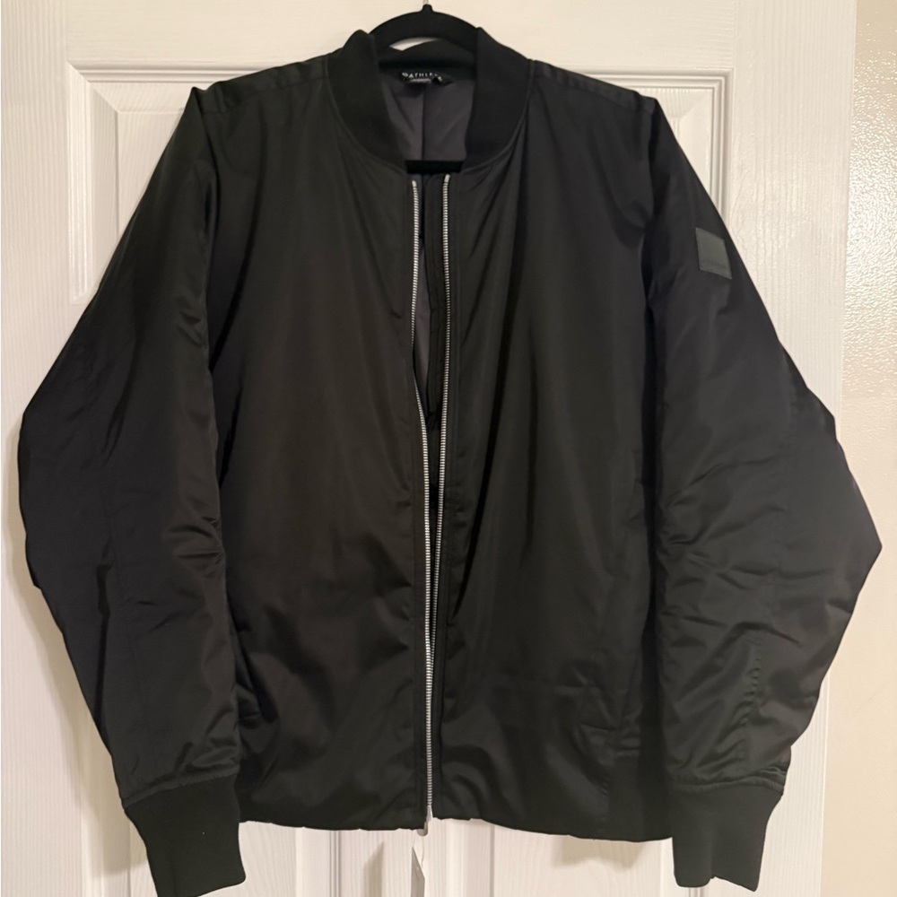 Athleta Sateen Bomber Jacket